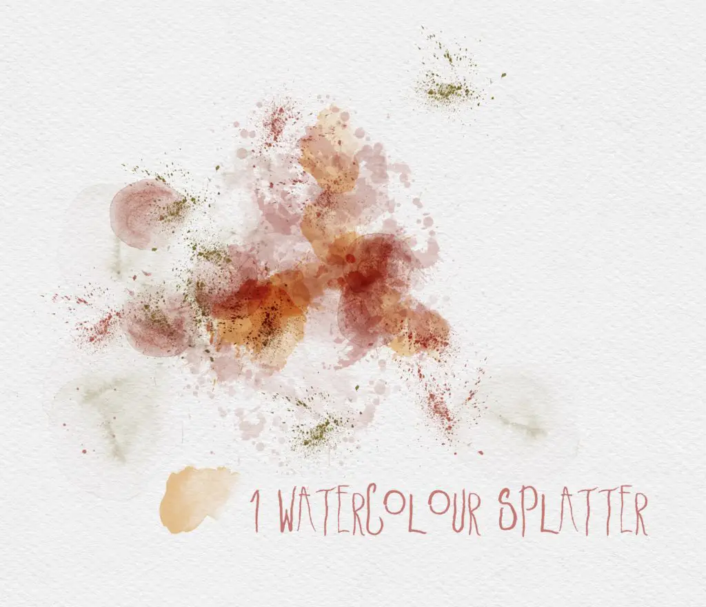 Watercolour Splash Splatter Background 