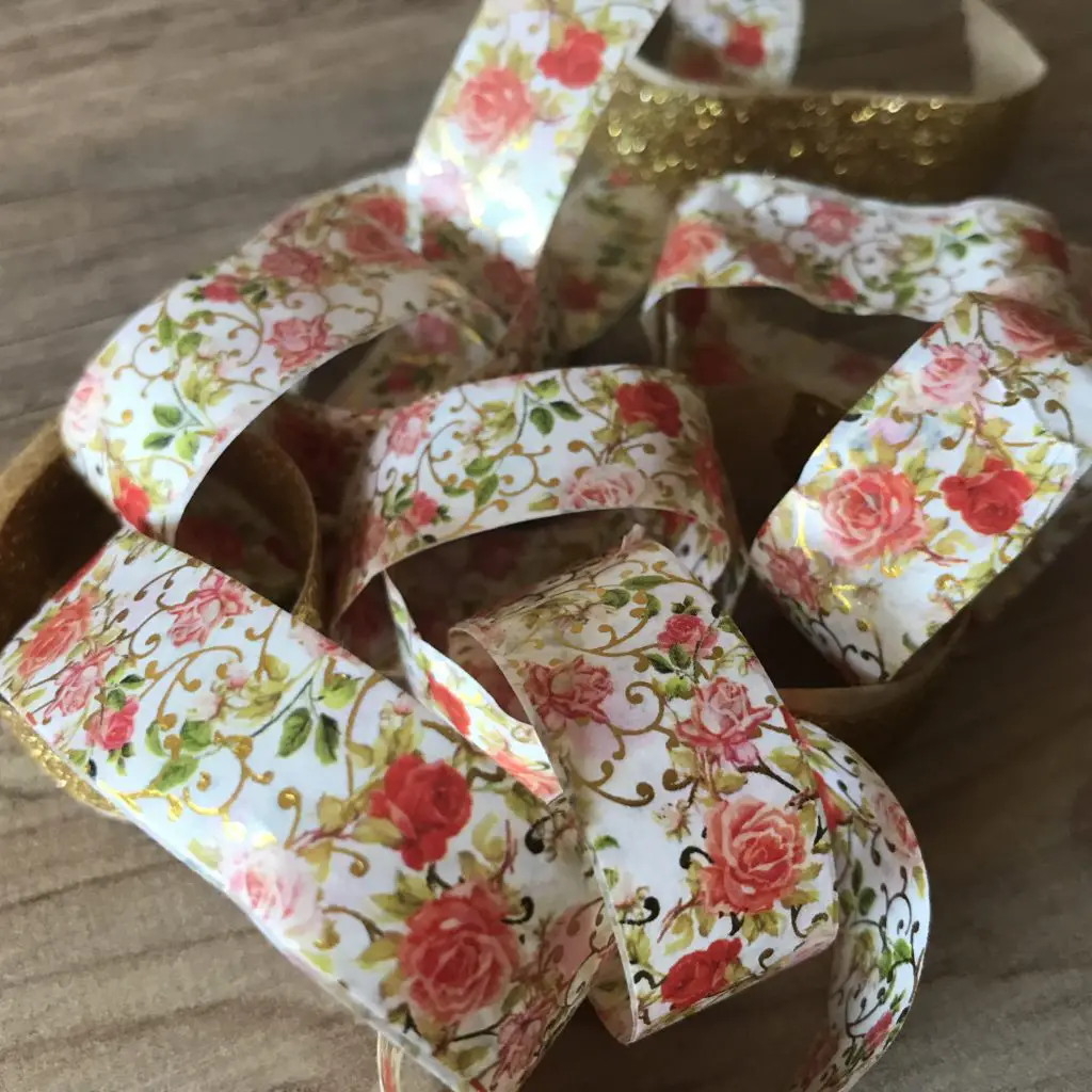 floral paper chains