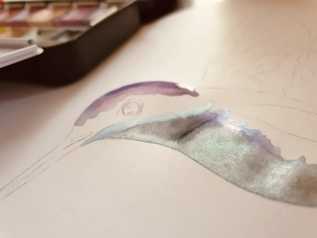 watercolour birds painting tutorial